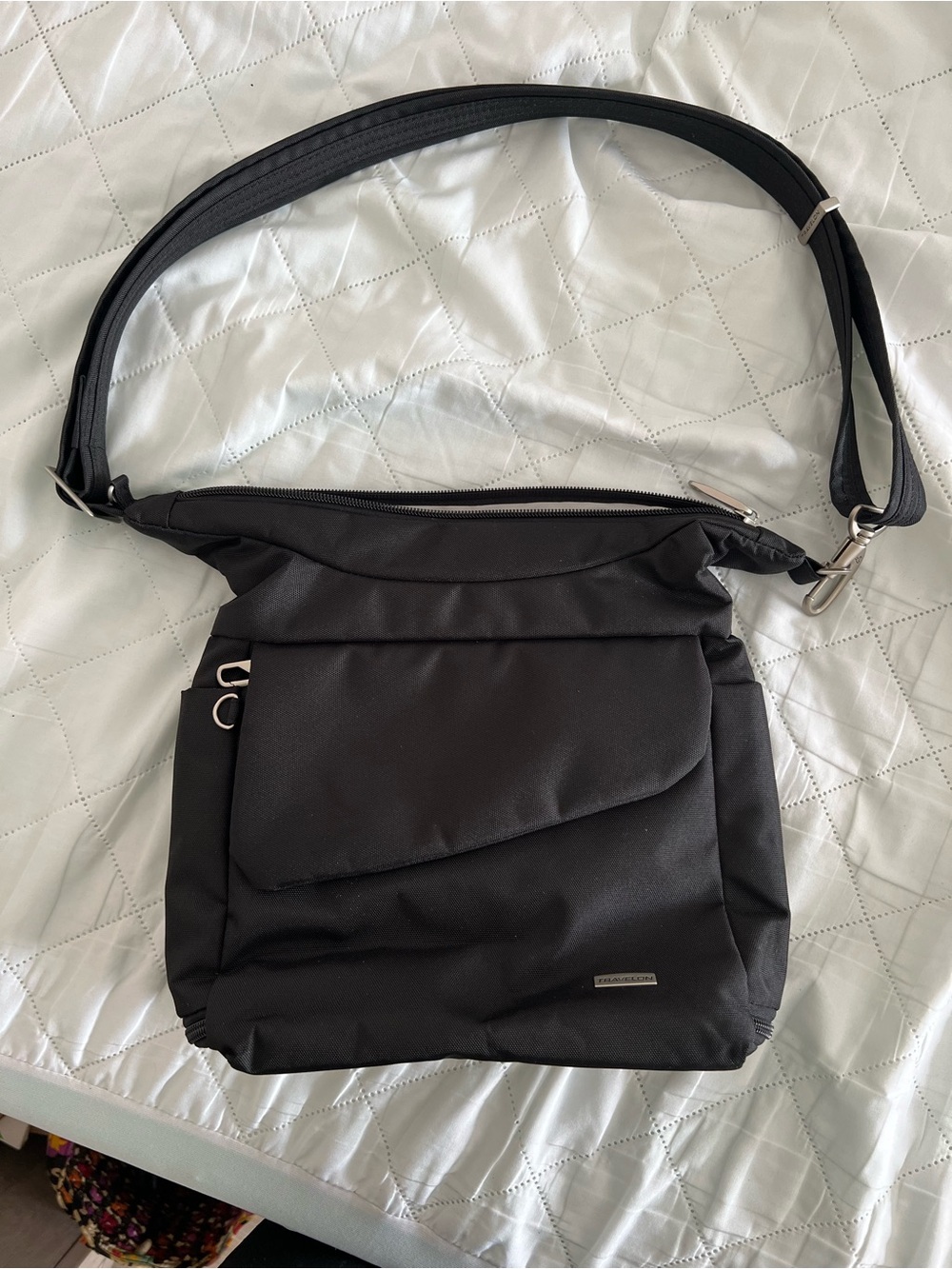 Travelon Black Messenger Bag